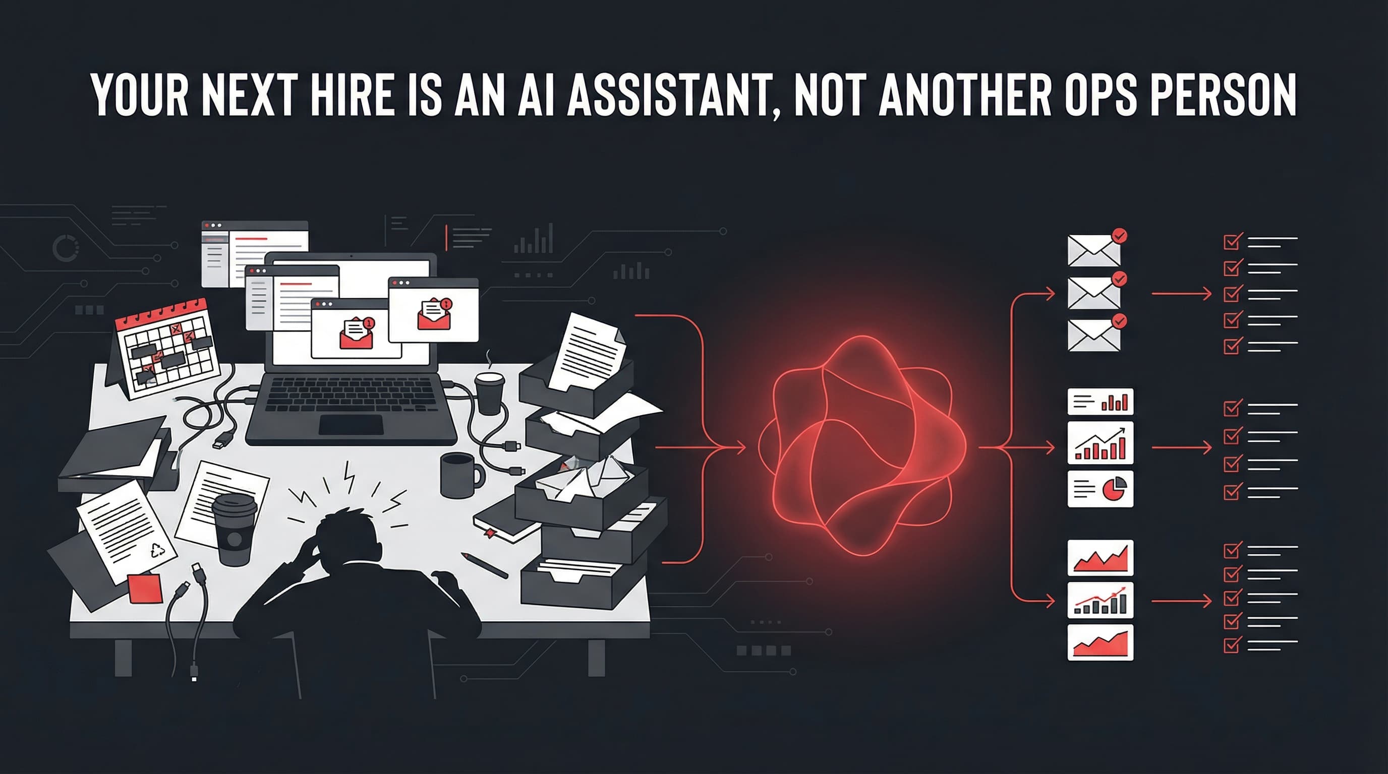 Cover image for 'Your Next Hire Is an AI Assistant, Not Another Ops Person'