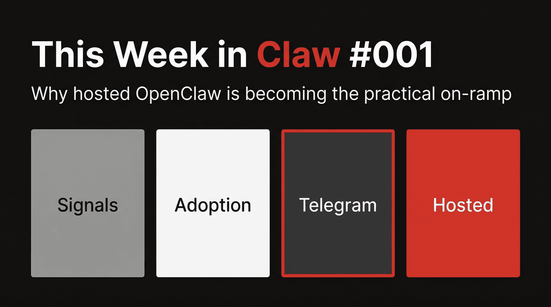 This Week in Claw #001: Why Hosted OpenClaw Is Becoming the Practical On-Ramp cover
