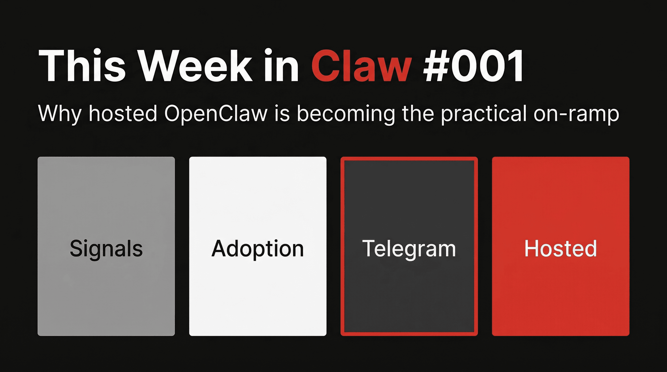 This Week in Claw #001: Why Hosted OpenClaw Is Becoming the Practical On-Ramp cover